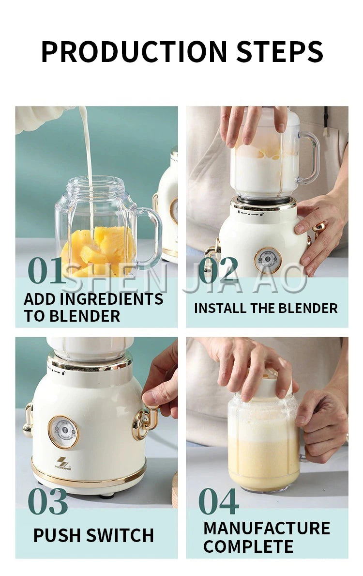 Blendiolux Retro Electric Blender 0.6L